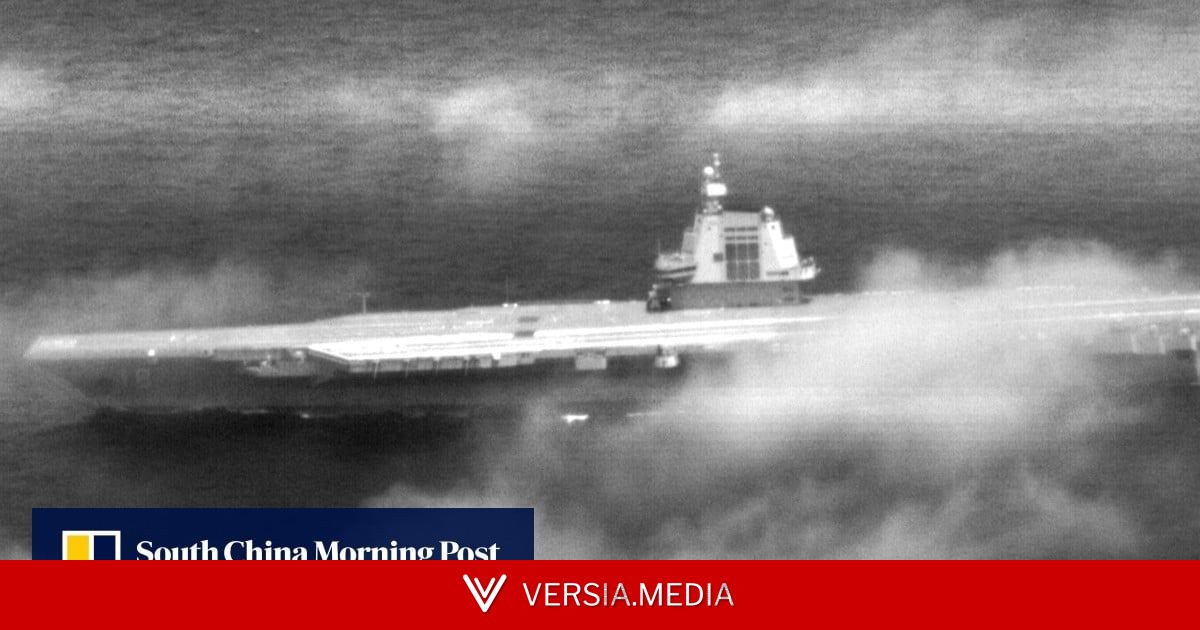 PLA’s advanced aircraft carrier Fujian transits Taiwan Strait amid military drills