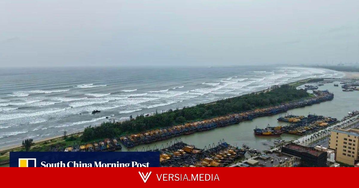 Typhoon Noul grounds 1,800 flights and halts trains as southern China hit by heavy rains