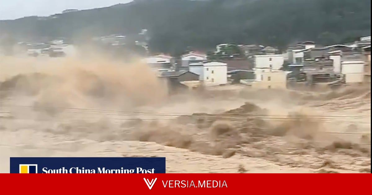 China dam collapse: hundreds evacuated after typhoon rains breach Guangxi reservoir